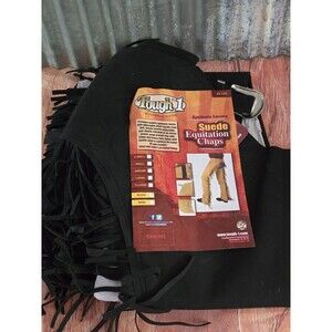 Tough 1 Suede Equitation Chaps Black Size Xsmall